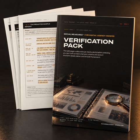 The Verification Pack Kit with sample pages
